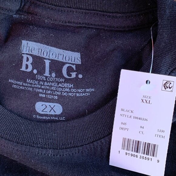 The Notorious B.I.G Men’s Gray T-Shirt Size 2X - Picture 4 of 4